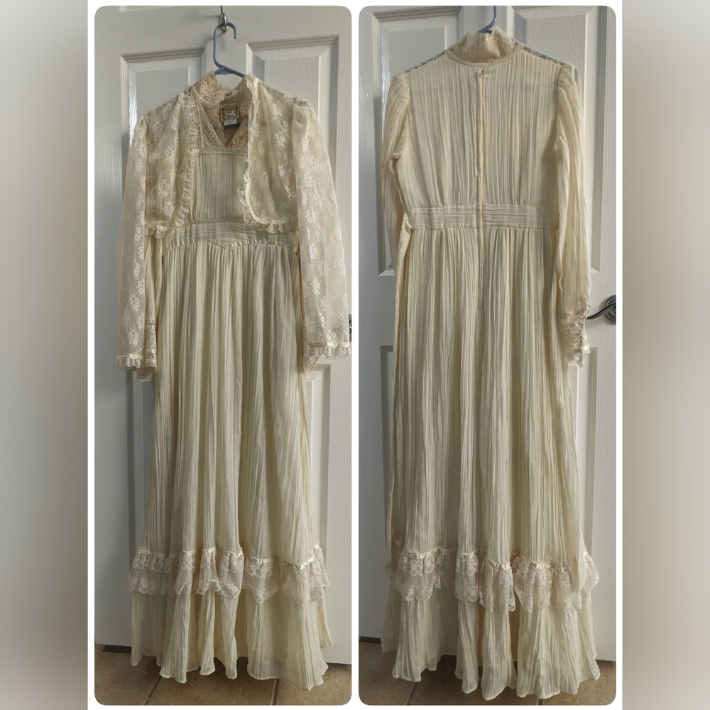 Vintage 1970s Gunne Sax Prairie Dress